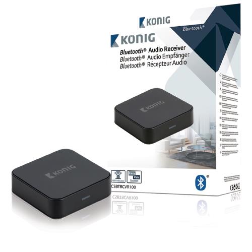 König CSBTRCVR100 Audio Receiver Bluetooth 3.5 mm Zwart