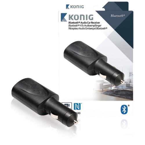 König CSBTCRCVR100 Audio Receiver Car Bluetooth 3.5 mm Zwart