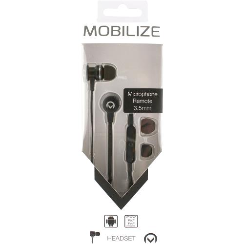 Mobilize MOB-21337 Headset In-Ear 3.5 mm Bedraad Ingebouwde Microfoon Zwart