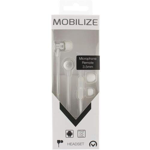 Mobilize MOB-21338 Headset In-Ear 3.5 mm Bedraad Ingebouwde Microfoon Zilver