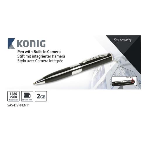 König SAS-DVRPEN11 Pen met Geïntegreerde Camera