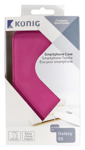 König CSFCGALS5PI Flip case Galaxy S5 roze