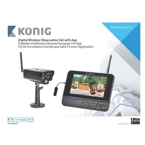 König SAS-TRANS62 Digitale Draadloze Camera Set 2.4 Ghz - 1x Camera