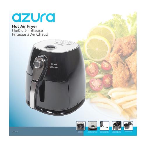 AzurA AZ-AF10 Hot Air Fryer 1400 W 4 l Zwart / Zilver