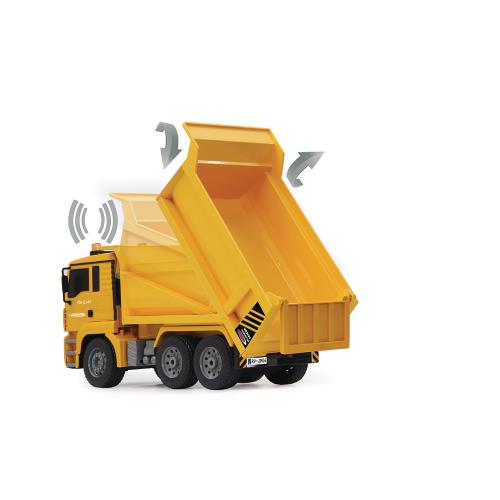 Jamara 405002 R/C Dump Truck MAN 3+4 Channel 2.4 GHz Control 1:20 Geel