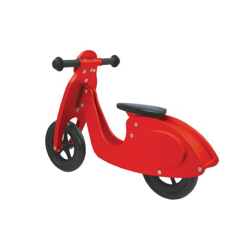 Jamara 460229 Push-Bike Wood Scooter Rood / Zwart
