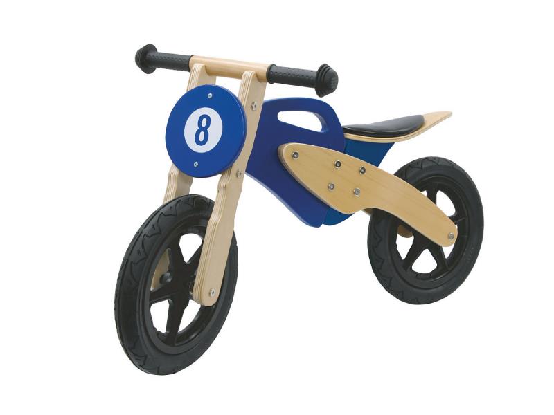Jamara 460232 Push-Bike Wood Bike Bruin / Blauw