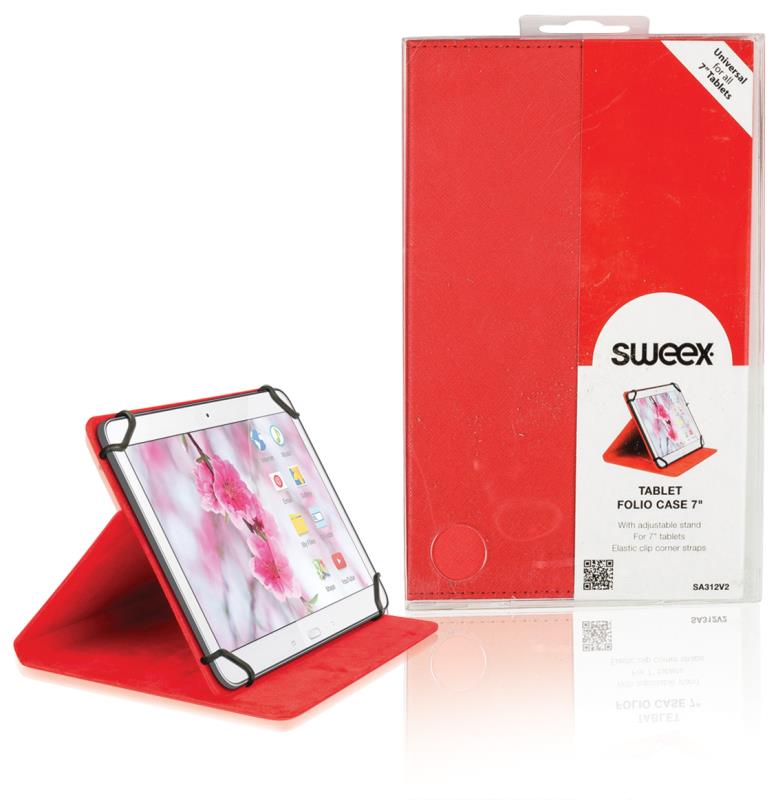 Sweex SA312V2 Tablet Folio Case 7" Red