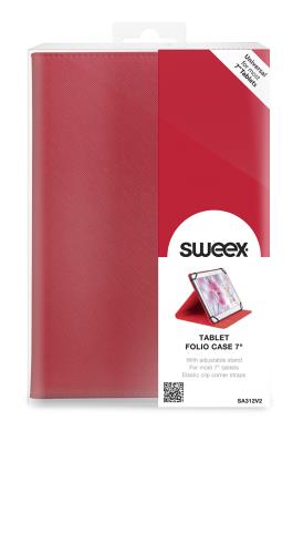 Sweex SA312V2 Tablet Folio Case 7" Red