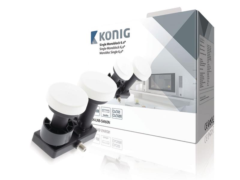 König KN-LNB-SM60N LNB Single Monoblock 6.0° 1.1 dB