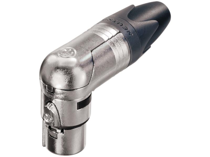 Neutrik NC4FRX XLR cable socket 90° 4 Cable socket/Angled XX/RX soldeer connecties nickel-plated