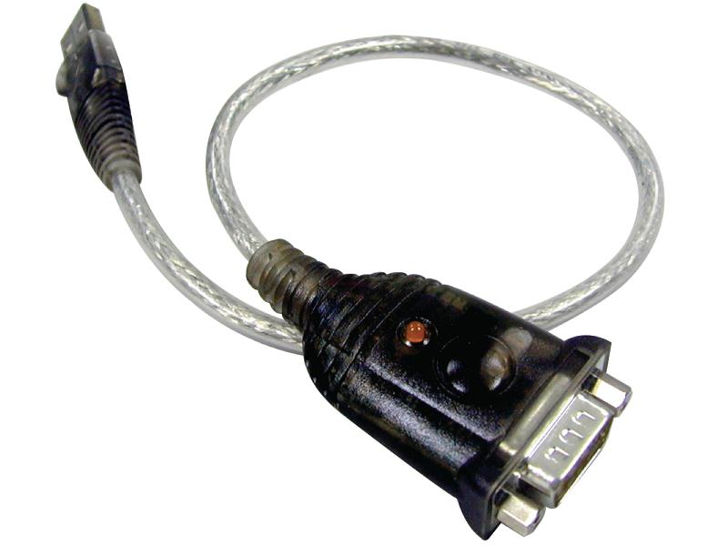Aten  USB 2.0 Kabel USB A Male - DB9 Male 0.35 m Grijs