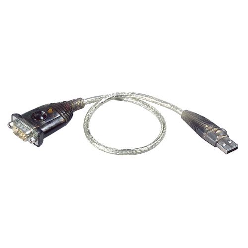 Aten  USB 2.0 Kabel USB A Male - DB9 Male 0.35 m Grijs