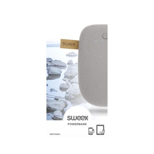 Sweex SWSTONE3 Portable Power Bank 7800 mAh USB Grijs