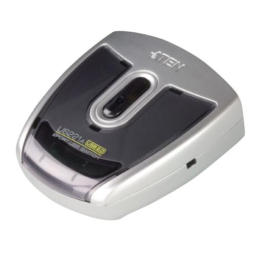 Aten  2-Poorts USB Schakelaar Zilver