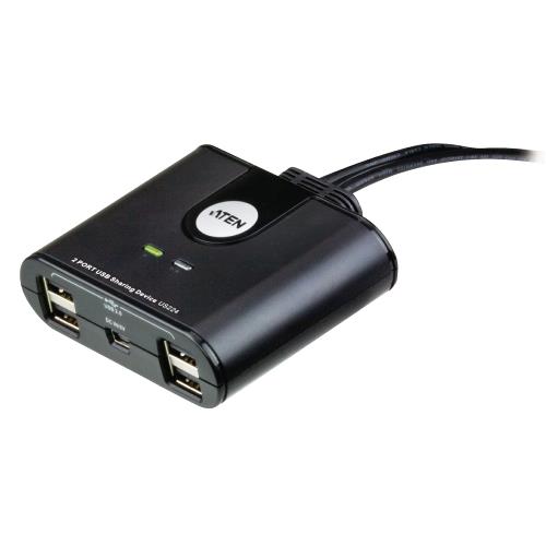 Aten  2-Poorts USB Schakelaar Zwart