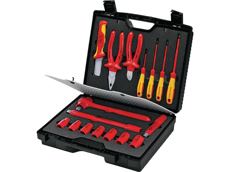 Knipex 98 99 11 Service case with isolated tool 17 p. VDE