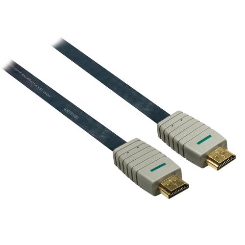 Bandridge BVL1605 High Speed HDMI kabel met Ethernet Plat HDMI-Connector - HDMI-Connector 5.00 m Blauw