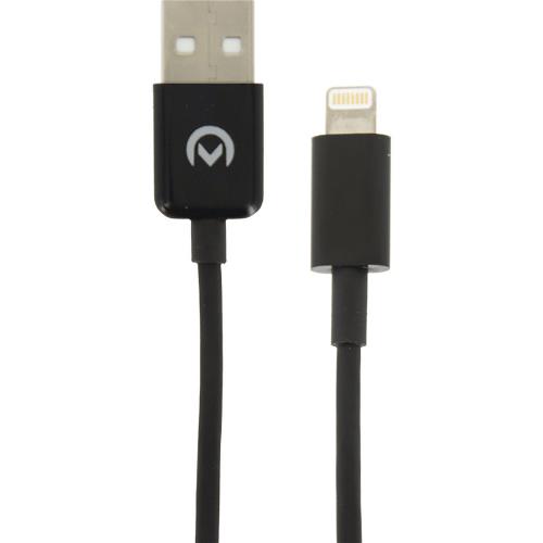 Mobilize 22896 Data en Oplaadkabel Apple Lightning - USB A Male 1 m Zwart