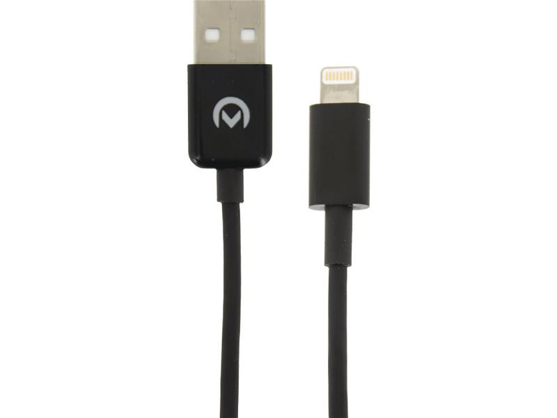 Mobilize 22896 Data en Oplaadkabel Apple Lightning - USB A Male 1 m Zwart