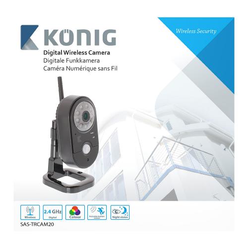 König SAS-TRCAM20 2,4 GHz Draadloze Camera Binnen VGA Zwart