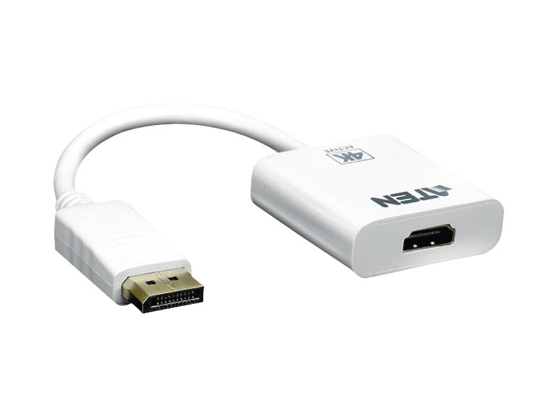 Aten VC986-AT DisplayPort Kabel DisplayPort Male - HDMI-Uitgang 0.15 m Wit