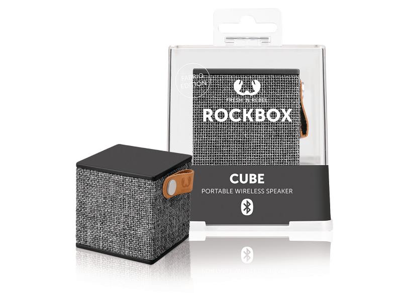 Fresh 'n Rebel 1RB1000CC Bluetooth-Speaker Rockbox Cube Fabriq Edition 3 W Concrete