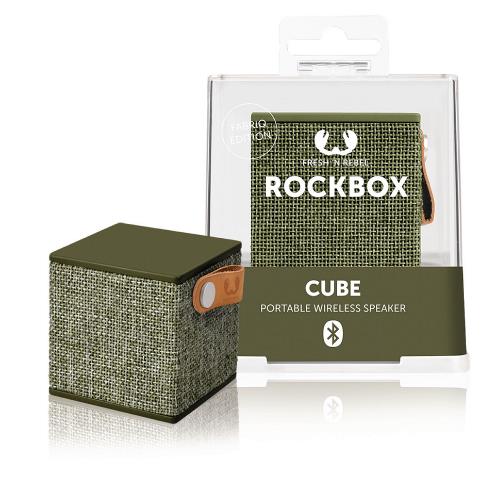 Fresh 'n Rebel 1RB1000AR Bluetooth-Speaker Rockbox Cube Fabriq Edition 3 W Army