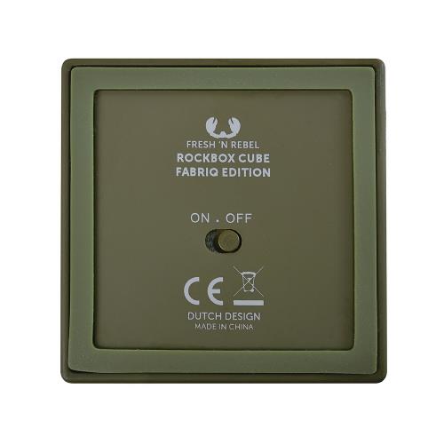 Fresh 'n Rebel 1RB1000AR Bluetooth-Speaker Rockbox Cube Fabriq Edition 3 W Army