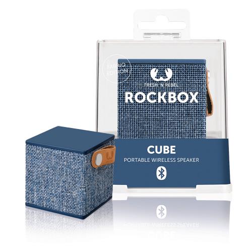 Fresh 'n Rebel 1RB1000IN Bluetooth-Speaker Rockbox Cube Fabriq Edition 3 W Indigo