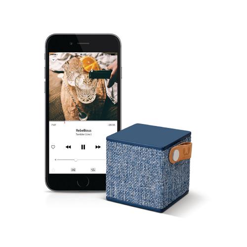 Fresh 'n Rebel 1RB1000IN Bluetooth-Speaker Rockbox Cube Fabriq Edition 3 W Indigo