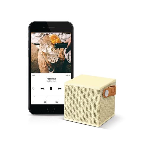 Fresh 'n Rebel 1RB1000BC Bluetooth-Speaker Rockbox Cube Fabriq Edition 3 W Buttercup