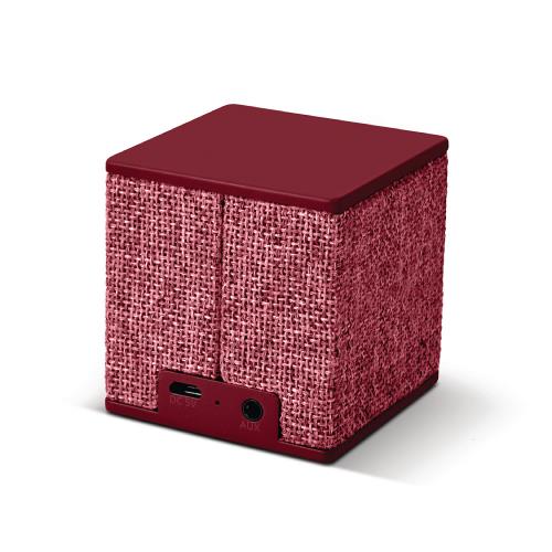 Fresh 'n Rebel 1RB1000RU Bluetooth-Speaker Rockbox Cube Fabriq Edition 3 W Ruby