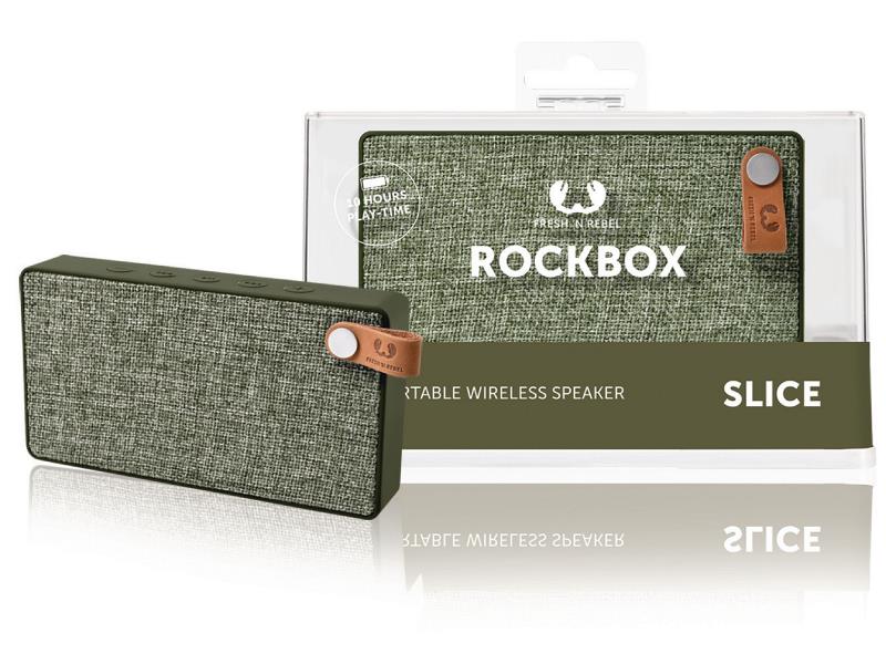 Fresh 'n Rebel 1RB2500AR Bluetooth-Speaker Rockbox Slice Fabriq Edition 6 W Army