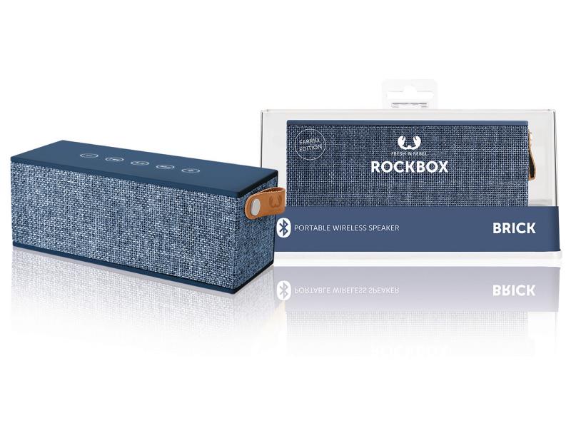 Fresh 'n Rebel 1RB3000IN Bluetooth-Speaker Rockbox Brick Fabriq Edition 12 W Indigo