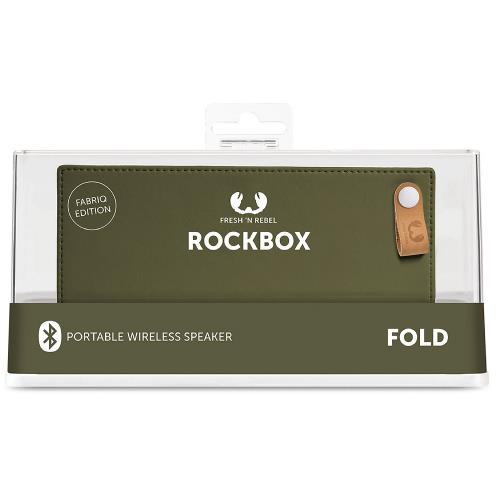 Fresh 'n Rebel 1RB4000AR Bluetooth-Speaker Rockbox Fold Fabriq Edition 10 W Army