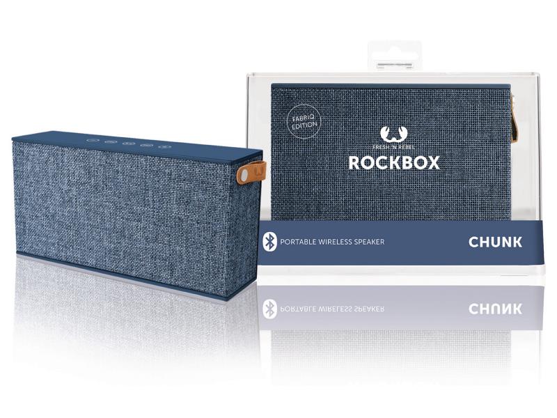 Fresh 'n Rebel 1RB5000IN Bluetooth-Speaker Rockbox Chunk Fabriq Edition 20 W Indigo