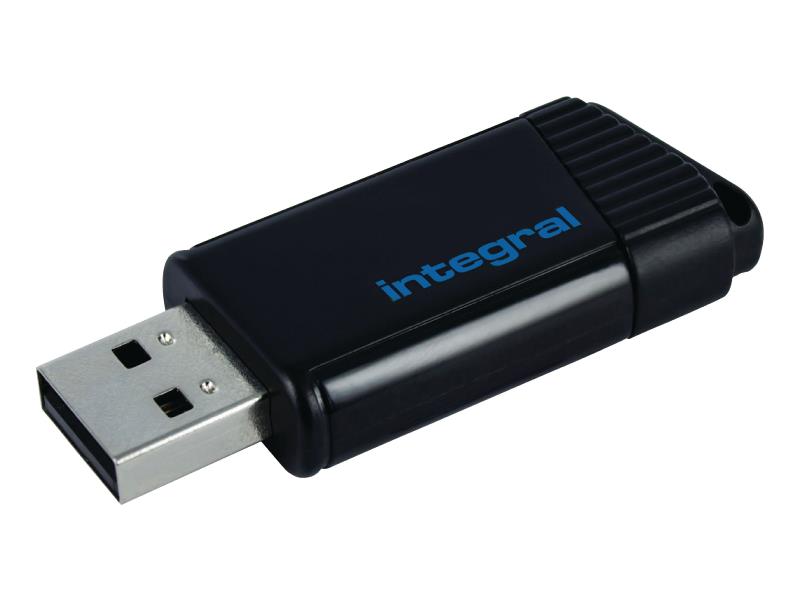 Integral INFD16GBPULSEBL USB Stick USB 2.0 16 GB Zwart/Blauw