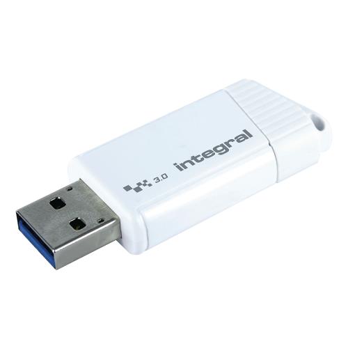 Integral INFD64GBTURBW3.0 USB Stick USB 3.0 64 GB Wit/Zwart