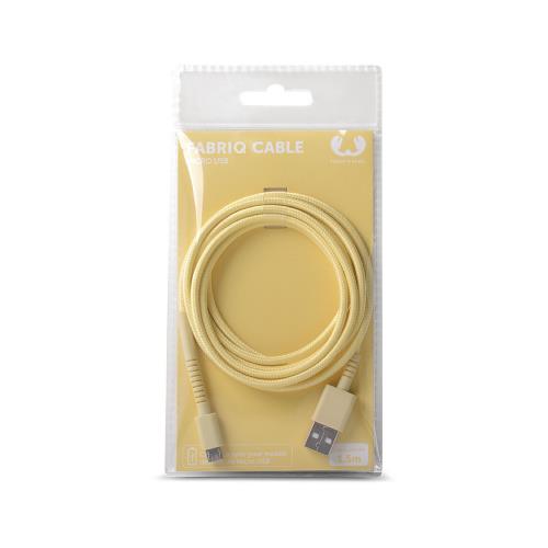 Fresh 'n Rebel 2UCF150BC USB 2.0 Kabel A Male - Micro-B Male Fabriq 1.50 m Buttercup