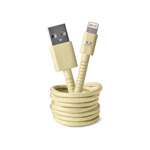 Fresh 'n Rebel 2LCF150BC Data en Oplaadkabel Apple Lightning - USB A Male 1.50 m Buttercup