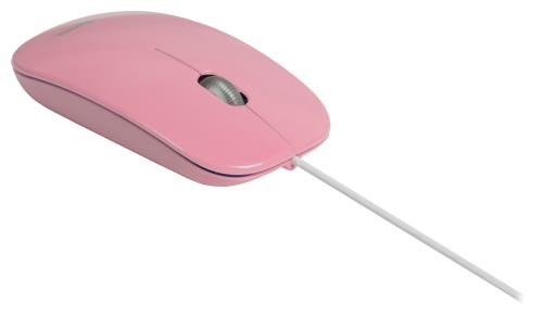 Sweex NPMI1101-09 Muis optisch ultraslank USB 1000 dpi roze