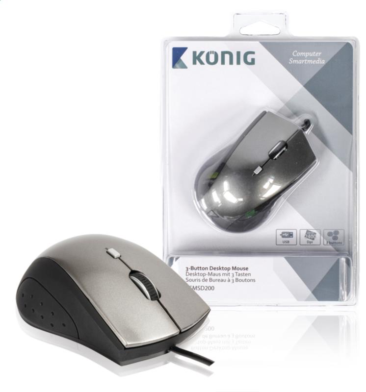 König CSMSD200 Desktop-muis met 3 knoppen medium-size
