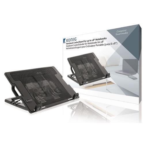König CSNBC200BL Notebook Stand Plastic / Metal Black
