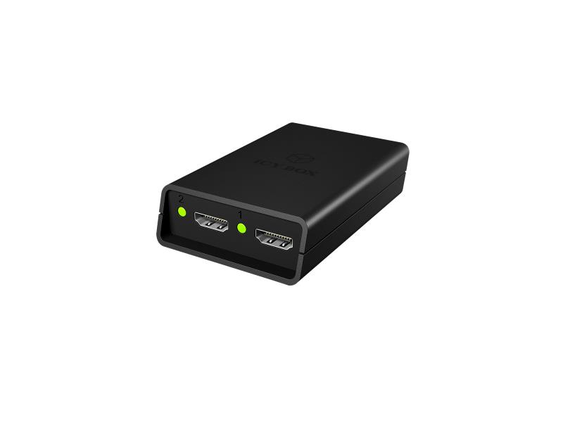ICY BOX IB-SPL1024 Omvormer Mini-DisplayPort - HDMI1 / HDMI2 Zwart