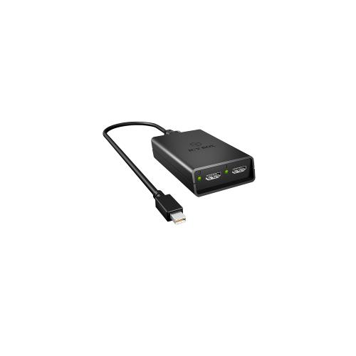 ICY BOX IB-SPL1024 Omvormer Mini-DisplayPort - HDMI1 / HDMI2 Zwart