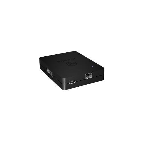 ICY BOX IB-SPL1031 Omvormer Mini-DisplayPort - IEC-320-C17 / HDMI Female / VGA Zwart