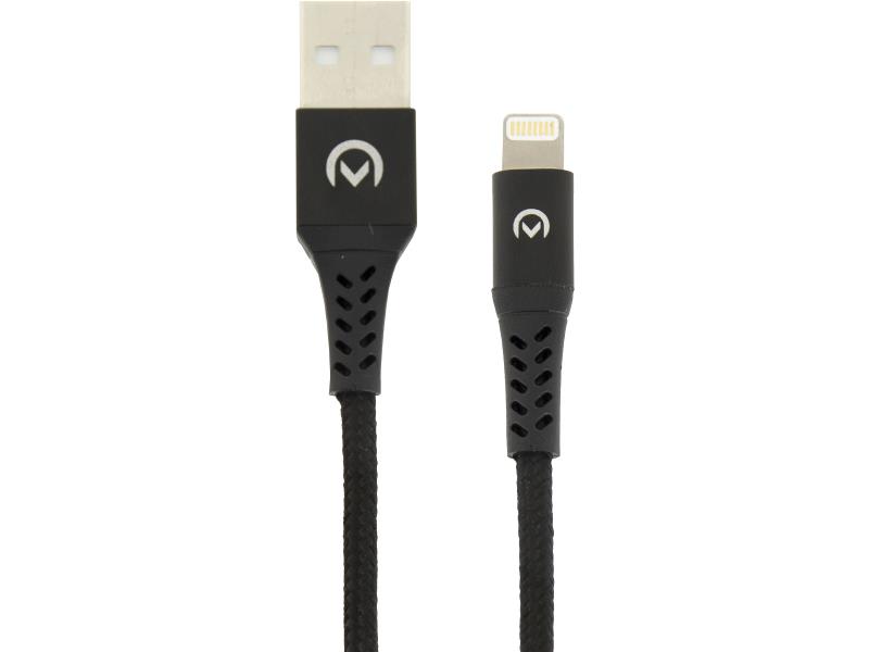 Mobilize 23006 Data en Oplaadkabel Apple Lightning - USB A Male 0.2 m Zwart