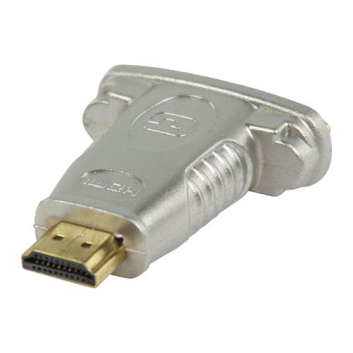 HQ HQSSVC003 High Speed HDMI Adapter HDMI-Connector - DVI-D 24+1-Pins Female Zwart