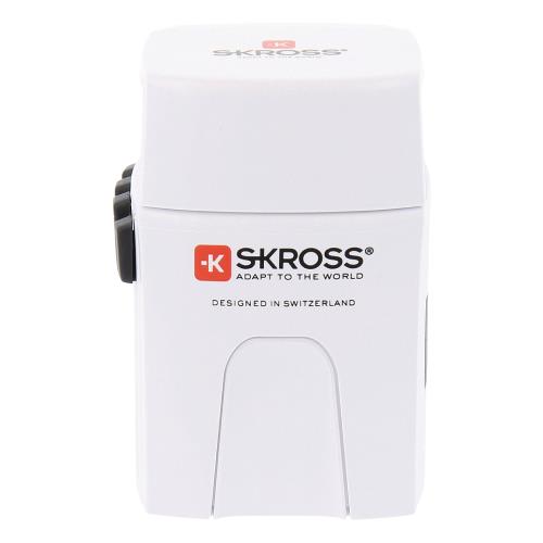 Skross 1302830 Reisadapter Wereld MUV USB Ongeaard